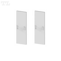 Komplet zaślepek bocznych szarych P5-10 do osłonki C11 (2 szt bez otworu) (nr kat 77051009)