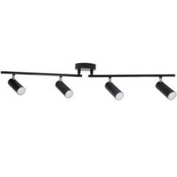 Lampa ruchoma ścienno-sufitowa LED GAVI-4 Czarna 18W 3000K