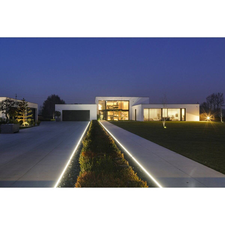 Profil HR-MAX, anodowany, srebrny, oświetlenie liniowe do kostki brukowej 1000 mm