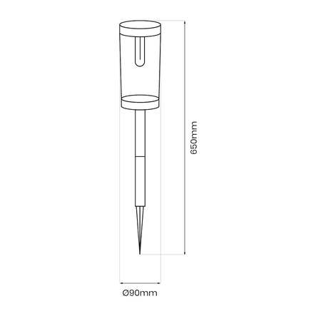 Słupek Solarny Path 3000K IP44 2-pak