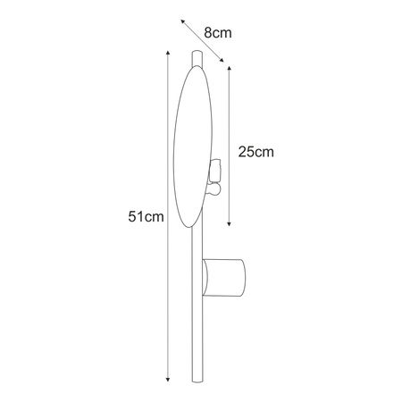 Unikalny kinkiet ścienny w białym kolorze K-5323 z serii PERO