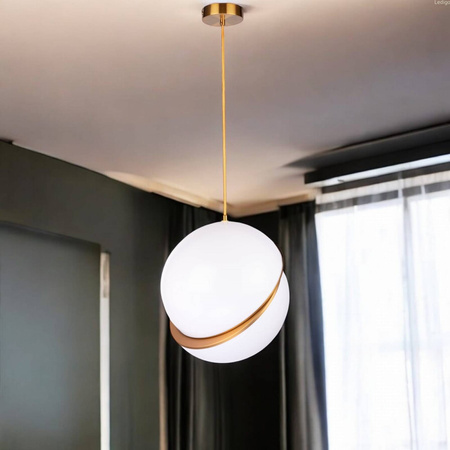 Lampa wisząca duża sferyczna kula ASTRO 1xE27