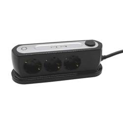 Przedłużacz Listwa Biurkowa zasilająca 3G. 2xUSB czarna 1.4M