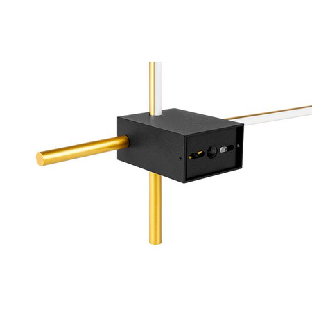 Kinkiet ścienny led Como 12W 2x60cm złoty