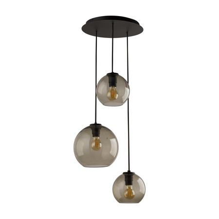 Nowodvorski Lampa wisząca szklane kule dymione VETRO 