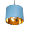 Lampa wisząca z abażurem Oro niebieska