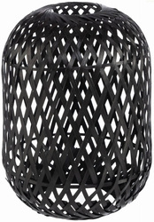 Klosz BOHO bambusowy czarny 14cm TH13