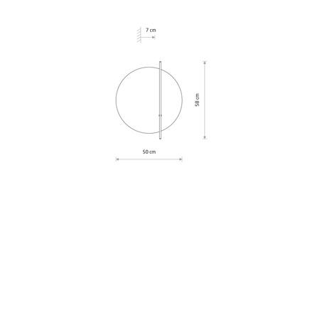 Kinkiet ciemne drewno SUNSET LED D Nowodvorski 11432