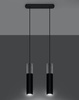 Lampa wisząca BORGIO 2 czarny