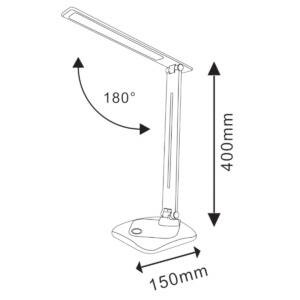 Lampa biurkowa Led TOLEDO Czarna