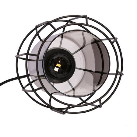 Lampa wisząca Jonera czarna 3xE27 klosz dymiony 33-08435