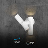 Kinkiet Ścienny V-TAC 6W LED IP44 Biały VT-1186 4000K 620lm