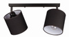Lampa sufitowa listwa podwójna czarno biała