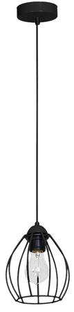Lampa Wisząca DON BLACK 1xE27 czarna