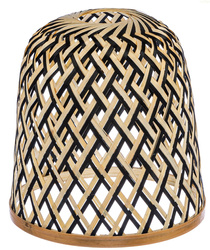 Klosz dwukolorowy BOHO bambusowa plecionka