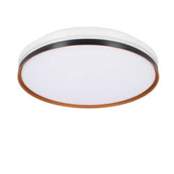 Montana Lampa sufitowa plafon czarny+biały+złoty 24W led 40cm