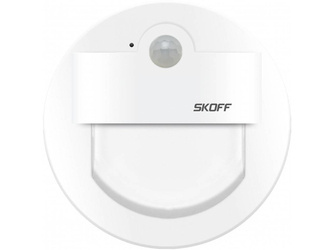 Oprawa schodowa z czujnikiem ruchu i zmierzchu Rueda LED PIR 120 Skoff 2,4W 230V AC biały mat b. zimna