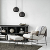 Lampa wisząca ZOE Black 1xE27 S
