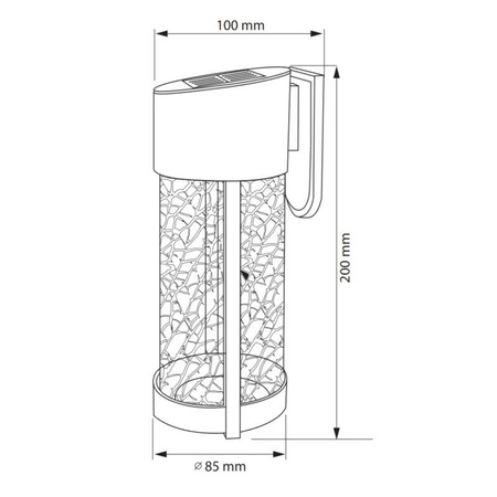 Kinkiet solarny Led VETRO 4000K