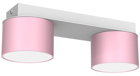 Lampa sufitowa DIXIE Pink/White  2xGX53 różowa