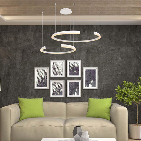 Oprawa Zwieszana V-TAC 48W LED Ściemnialna Biała VT-7914 3000K 5150lm