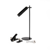 Lampka Biurkowa V-TAC 4w1 37cm Kinkiet Klips Latarka 3W LED Czarna 