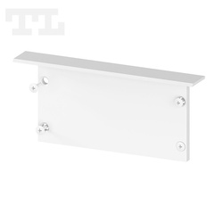 Zaślepka aluminiowa biała P23-1 bez otworu (wkręty w komplecie) (nr kat 7723113)