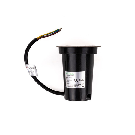 Oprawa Gruntowa Ogrodowa Najazdowa Kwadrat Stal Szczotkowana GU10 IP67 V-TAC VT-1127