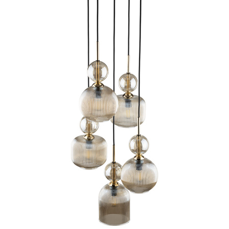 SOPHIA COGNAC LAMPA WISZACA 5XE14