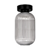 Lampa sufitowa ze szklanym, ryflowanym kloszem K-5752 z serii SILVA