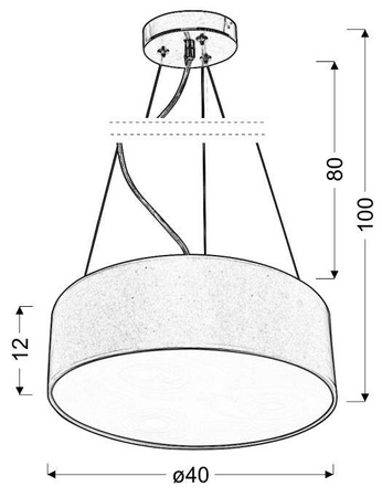 Lampa wisząca EDISON CZARNY/MOSIĄDZ 3xE27