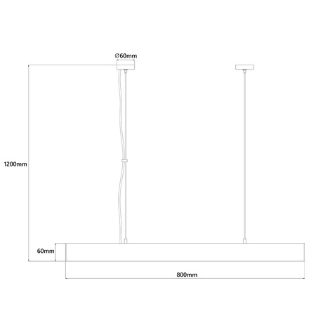 Lampa wisząca Cali M LED CCT Tuya czarna 