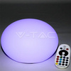 Oprawa Ogrodowa V-TAC LED Kamień Owalny 20cm Ładowanie Pilot IP67 VT-7801 RGBW 18lm