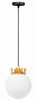 Lampa wisząca szklana kula 20 cm MILKY Princess