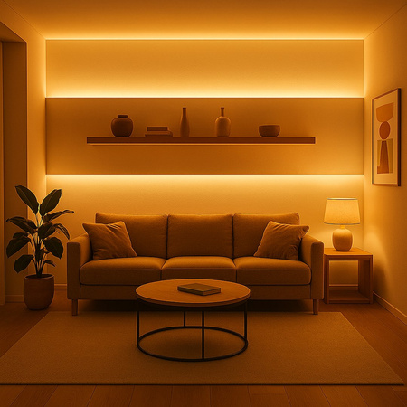 Taśma Led COB 5W/460lm/320/m  3000K IP20 12V 1m