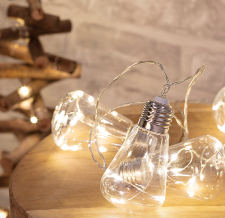 Girlanda świąteczna LED Żarówki Edison 2m na baterie