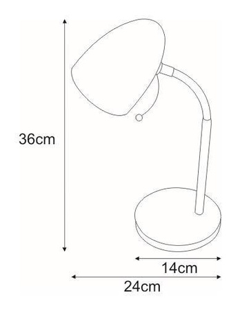 Lampka biurkowa K-MT-200 ŻÓŁTY z serii KAJTEK