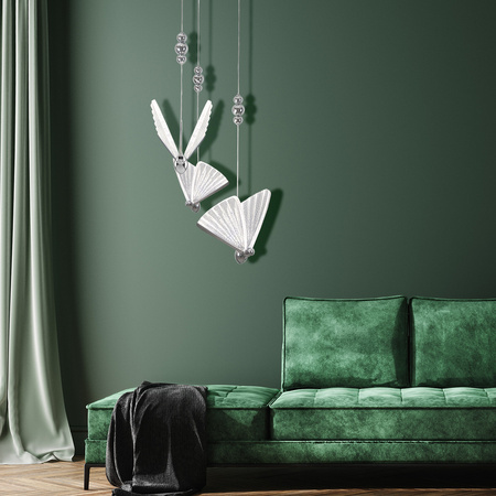 Light prestige Mariposa 3 wisząca talerz chrom LP-1715/3P CH
