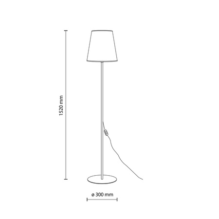 ELIZABETH SABIA LAMPA PODLOGOWA 1XE27