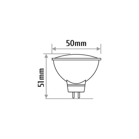 Lampa LED GU5,3 12V 7W 4000K 560Lm