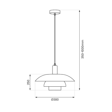 Lampa wisząca FERRO Cashmere 1xE27 Kaszmir
