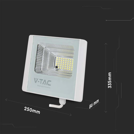 Projektor LED Solarny V-TAC 35W Biały IP65, Pilot, Timer VT-100W 6400K 2450lm