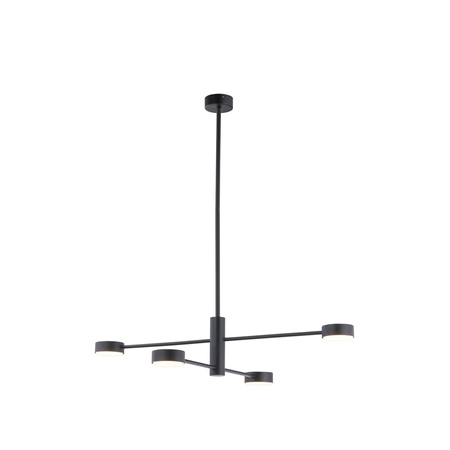 Nowodvorski Lampa wisząca metalowa czarna ORBIT 