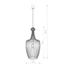 Nowodvorski Lampa wisząca mosiądz LUKSOR L 
