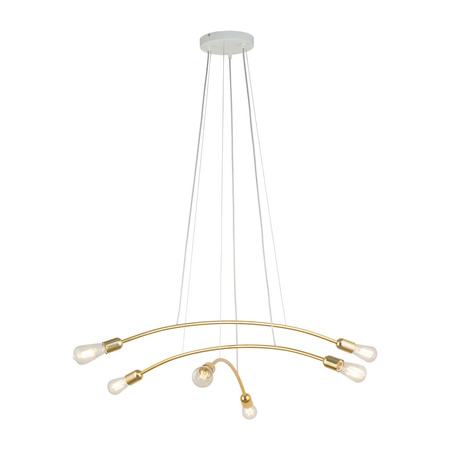 Lampa wisząca HELIX GOLD 6xE27