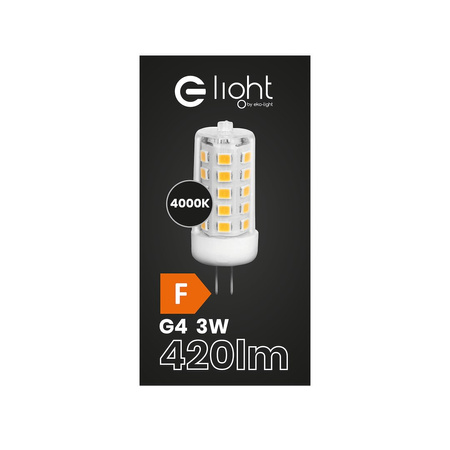 Żarówka LED 3W G4 12V 4000K Ceramiczna + PC