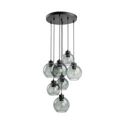 Lampa wisząca CUBUS GRAPHITE 7xE27 koło