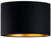 Abażur walec Oro Deluxe czarno złoty 30cm E27