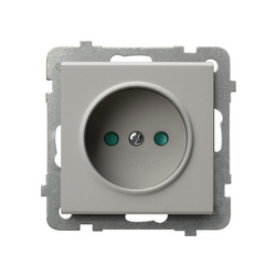 Ospel Sonata Kaszmir Gniazdo pojedyncze z przesłonami torów prądowych GP-1RP/m/82