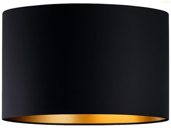 Abażur walec Oro Deluxe czarno złoty 30cm E27
